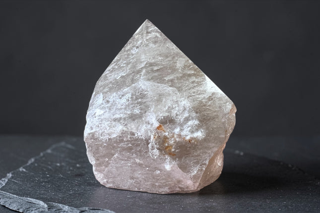 Smoky Quartz semi-polished crystal point for grounding and protection energy from Raven's Cauldron, 6 N Sandusky St, Delaware, OH 43015