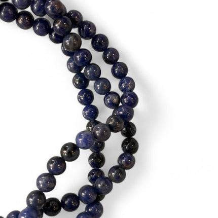 Sodalite 6mm Bead Strand – 14" Natural Crystal Beads for Jewelry Making & Spiritual Insight