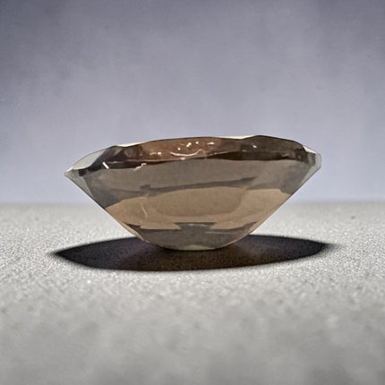 Natural Smoky Quartz 9x7mm oval faceted loose gemstone for jewelry making, not drilled, polished brown gemstone, Raven's Cauldron, Delaware, OH