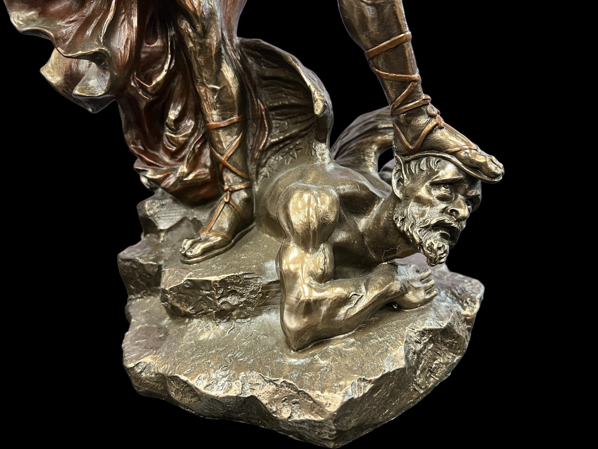 VOGLER Joh. Vogler GmbH Archangel Saint Michael with scepter and sword - bronze/colored by Veronese VOGLER Joh. Vogler GmbH Archangel Saint Michael with scepter and sword - bronze/colored by Veronese