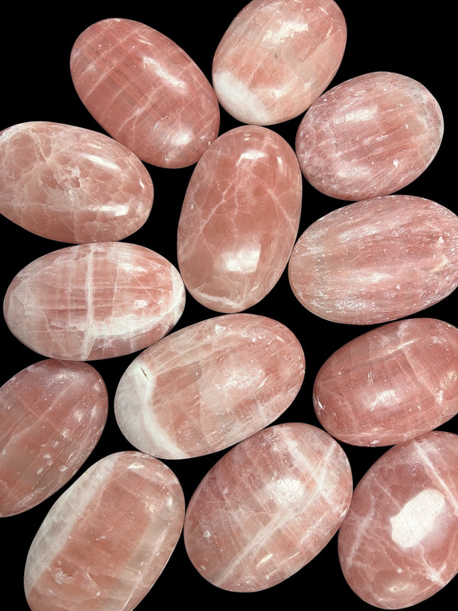 Strawberry Calcite Palm Stone from Raven's Cauldron, 6 N Sandusky St, Delaware, OH 43015