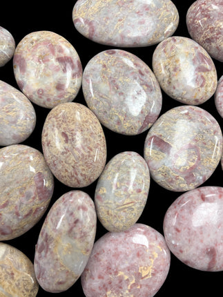 Strawberry Jasper Palm Stones from Raven's Cauldron, 6 N Sandusky St, Delaware, OH 43015