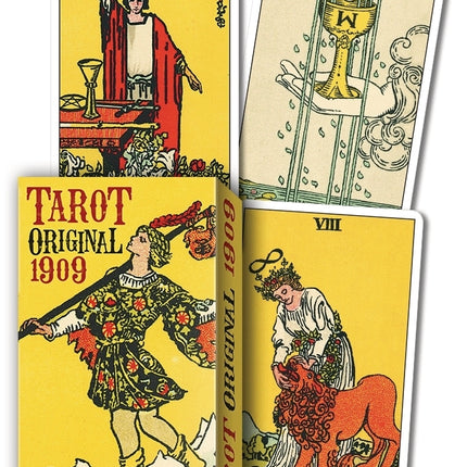 Tarot Original 1909 Deck by Arthur Edward Waite and Pamela Colman Smith published by Llewellyn with 78 Rider-Waite-Smith tarot cards.