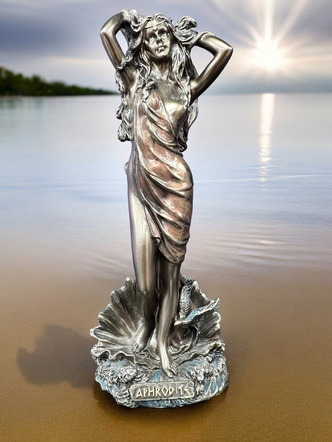 The Birth of Aphrodite, Greek Goddess of Love and Beauty, Statue by Veronese Design - Raven's Cauldron