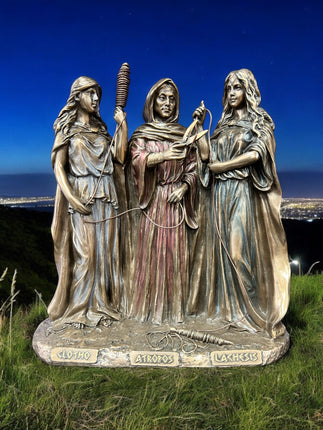 The Three Fates of Destiny Statue - Greek Mythology - Veronese Design