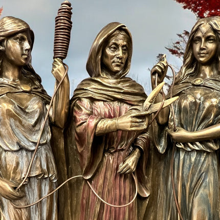 The Three Fates of Destiny Statue - Greek Mythology - Veronese Design