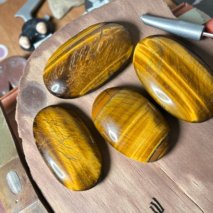 Healing Tiger’s Eye palm stone crystal from Raven’s Cauldron - 6 N Sandusky St. Delaware, OH 43015