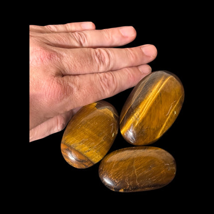 Healing Tiger’s Eye palm stone crystal from Raven’s Cauldron - 6 N Sandusky St. Delaware, OH 43015