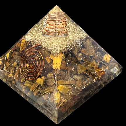 Orgonite Gemstone Pyramid - 3 inch