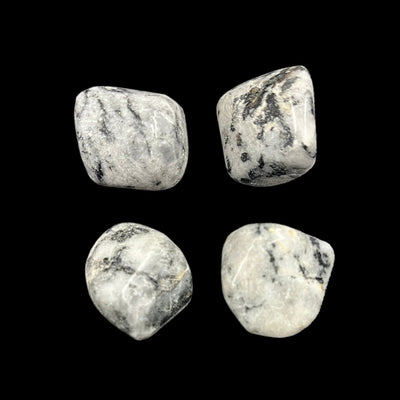Tourmalinated Quartz Tumble - Cleansing & Grounding