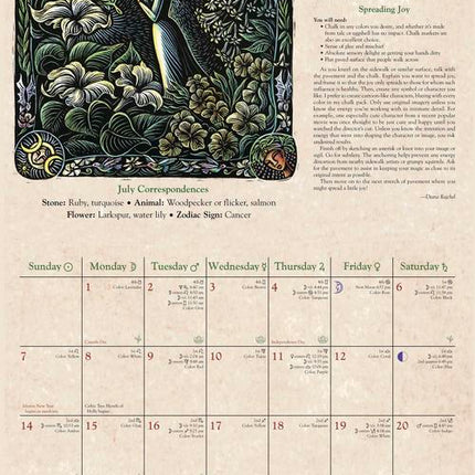 Llewellyn's 2025 Witches' Calendar - Wall Calendar