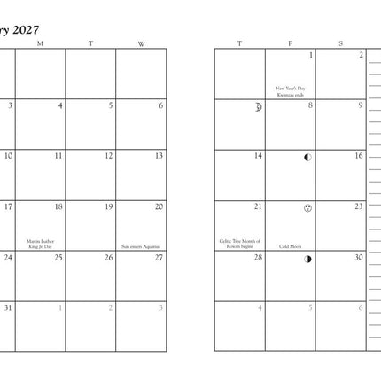 Llewellyn’s 2027 Witches’ Datebook witchcraft planner and Pagan calendar