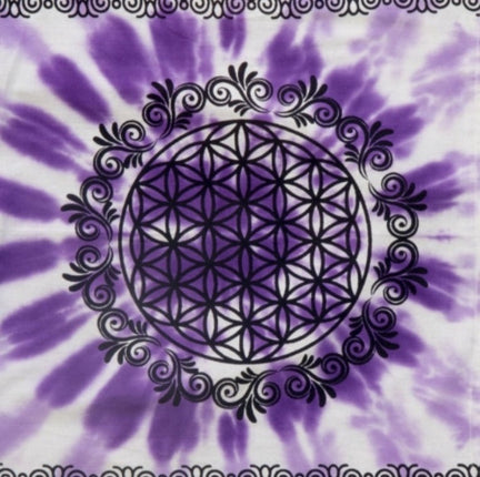 Altar Cloth - 36 X 36 - Flower of Life - Raven's Cauldron