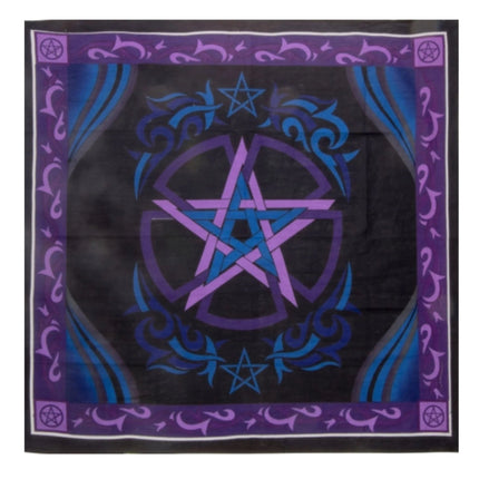 Altar Cloth - 36 X 36 - Pentacle - Raven's Cauldron