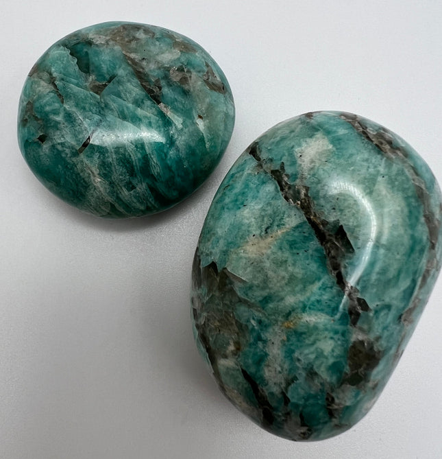 Amazonite Palm Stone - Raven's Cauldron