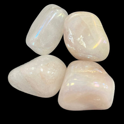 Angel Aura Rose Quartz Tumble - Balance - Raven's Cauldron