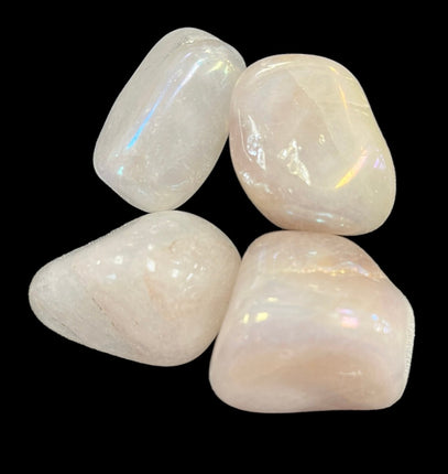 Angel Aura Rose Quartz Tumble - Balance - Raven's Cauldron