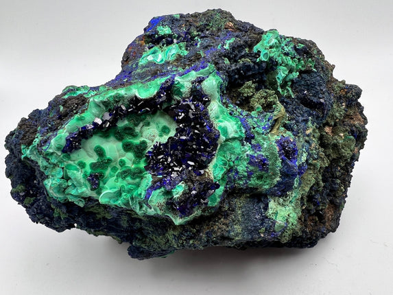 Azurite with Malachite Specimen - Rough - Raven's Cauldron