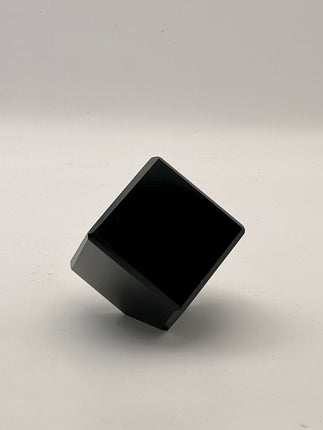 Black Obsidian Floating Cube - Raven's Cauldron