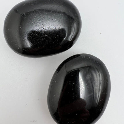 Black Obsidian Palm Stone - Raven's Cauldron