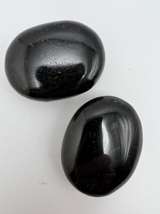 Black Obsidian Palm Stone - Raven's Cauldron