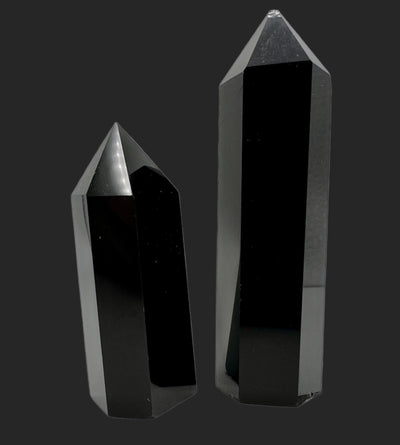 Black Obsidian Tower - Faceted