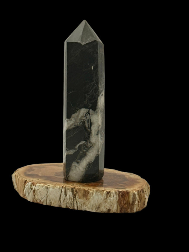 Black Zebra Jasper Tower - Raven's Cauldron