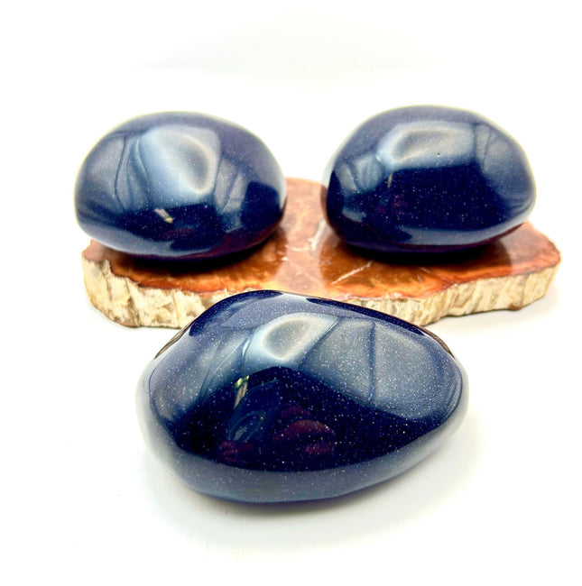 Blue Goldstone Palm Stone - Raven's Cauldron