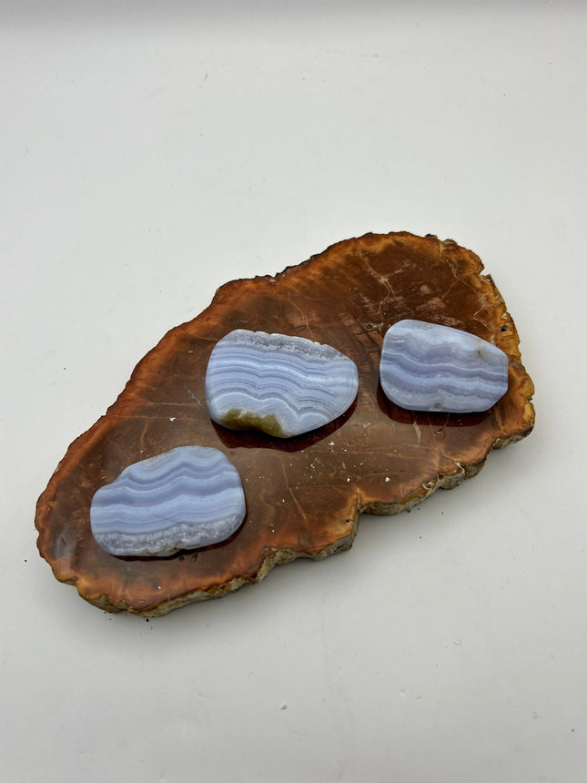 Blue Lace Agate Slab - Raven's Cauldron