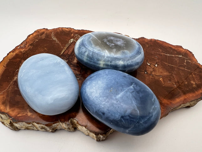 Blue Opal Palm Stone - Raven's Cauldron