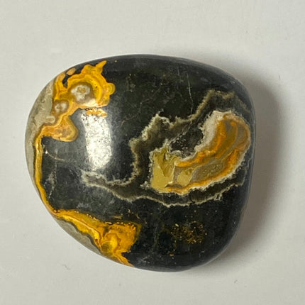 Bumblebee Jasper palm stone - Raven's Cauldron