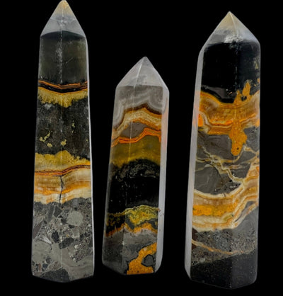 Bumblebee Jasper Tower - Faceted