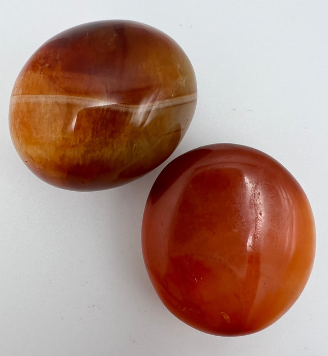 Carnelian Palm Stone - Raven's Cauldron