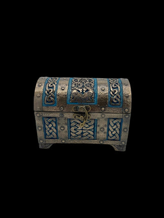 Celtic Cross Treasure Chest with Lock - Raven's Cauldron