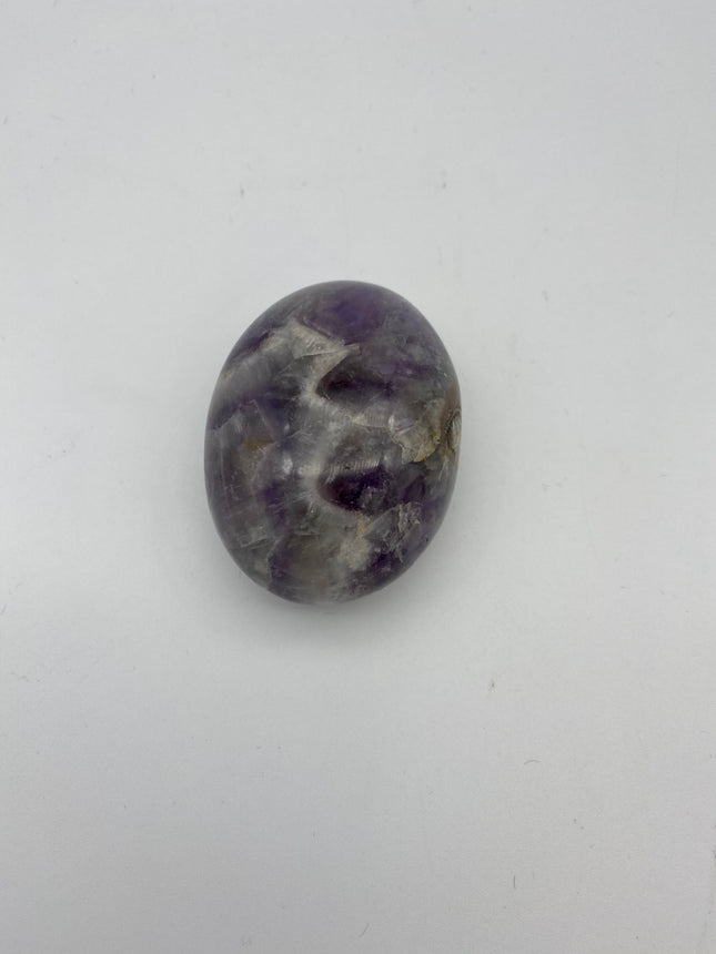 Chevron Amethyst palm stone - Raven's Cauldron