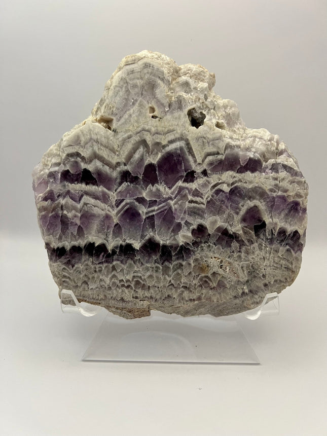 Chevron Amethyst Slab - Polished - Raven's Cauldron