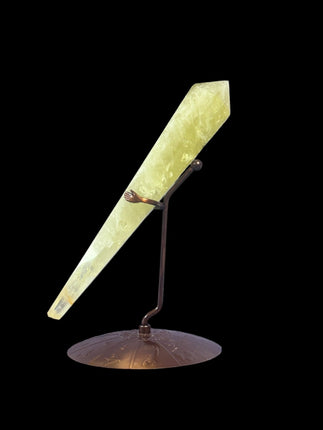 Citrine Crystal Scepter with Zodiac Stand - Raven's Cauldron