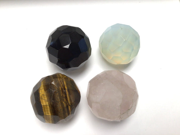 Faceted Gemstone Spheres - Raven's Cauldron