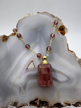 Gemstone Bottle Necklaces - Raven's Cauldron