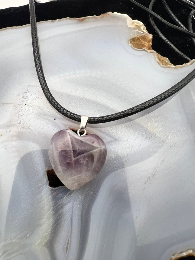 Gemstone Heart Pendant - Raven's Cauldron