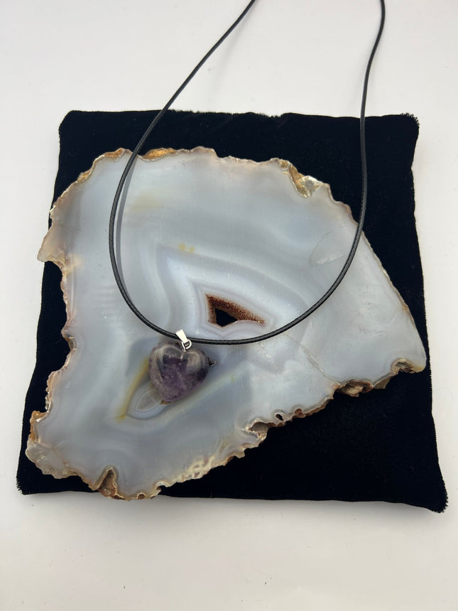 Gemstone Heart Pendant - Raven's Cauldron