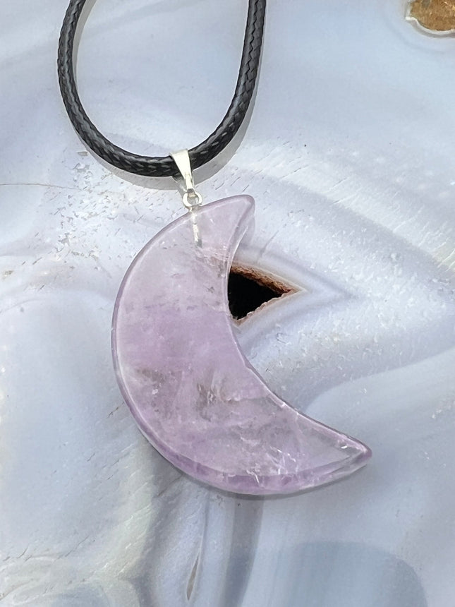 Gemstone Moon Pendant - Raven's Cauldron