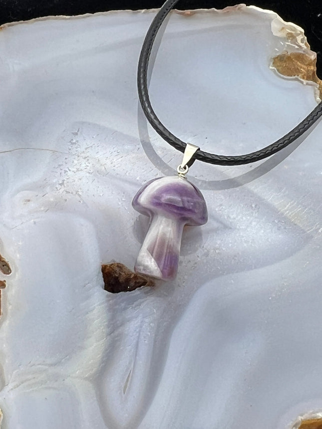 Gemstone Mushroom Pendant - Raven's Cauldron