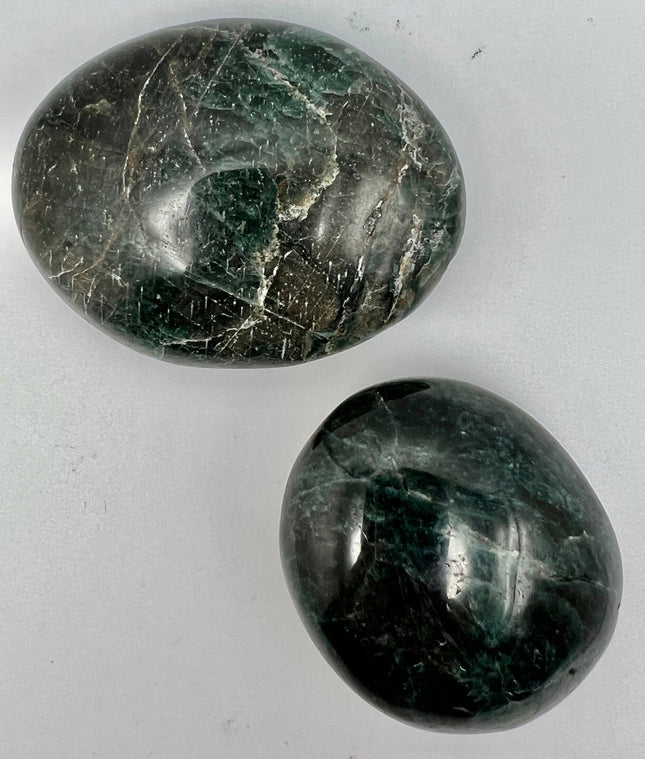 Green Apatite Palm Stone - Raven's Cauldron