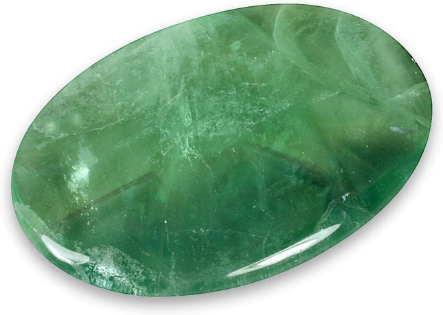 Green Fluorite Palm Stone - Raven's Cauldron