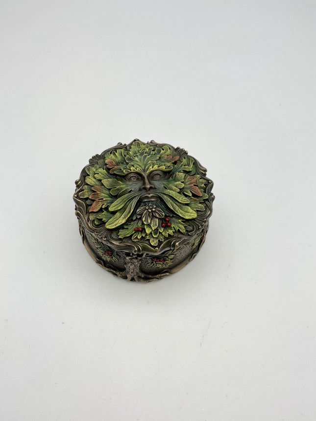 Green Man Berry Trinket Box - Raven's Cauldron