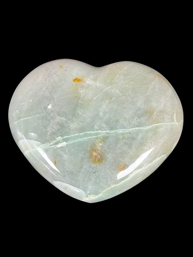 Green Moonstone Heart - Raven's Cauldron