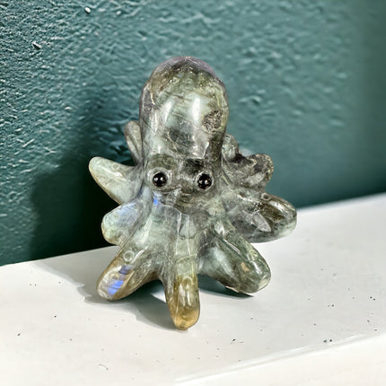 Labradorite Octopus Carving - Raven's Cauldron