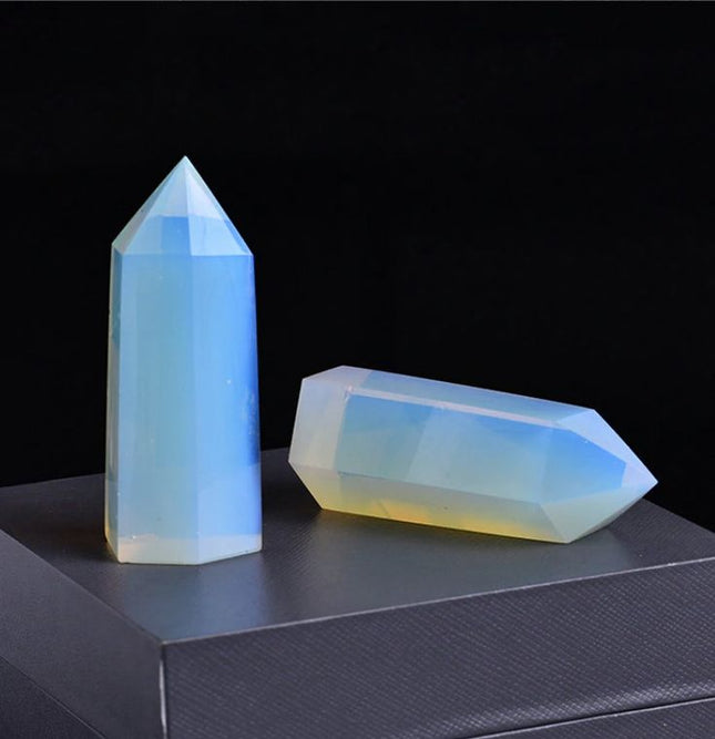 Large Polished Opalite Crystal Tower - Raven's Cauldron