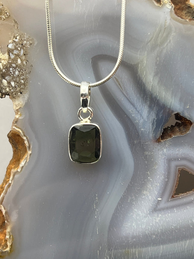 Moldavite - Faceted Pendants - Raven's Cauldron